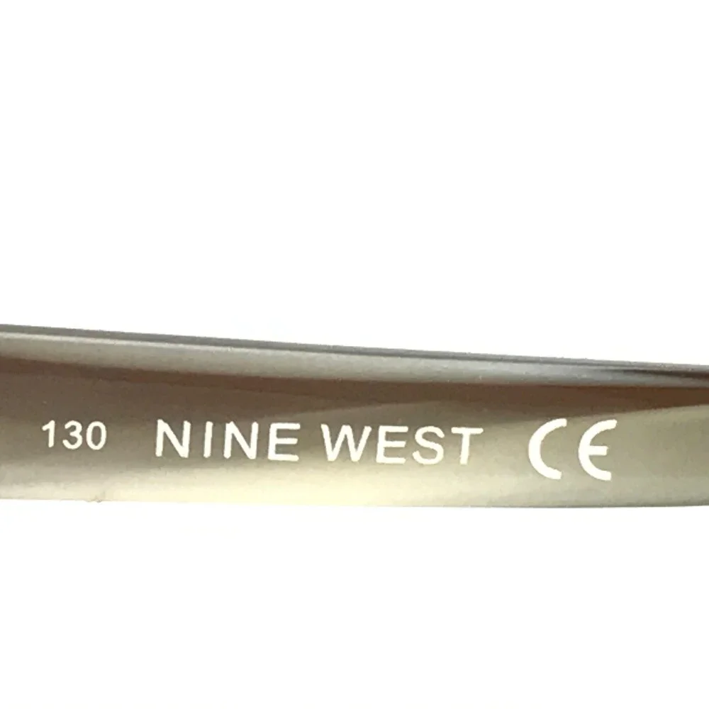Nine West Eyeglasses Frames NW416 0CU2 Brown Rectangular Half Rim 51-18-130